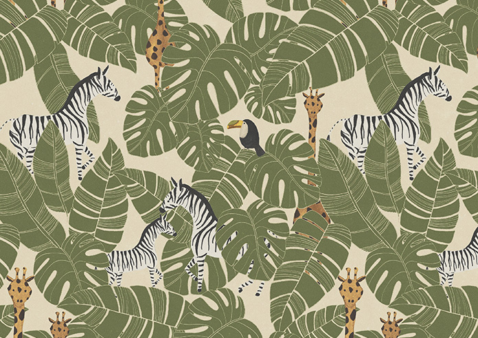 Wild Thing, Leaf - Twist&Fit Roman Blind - Image 7